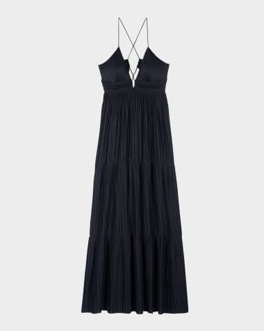 ba&sh Wasta Deep-V Maxi Dress