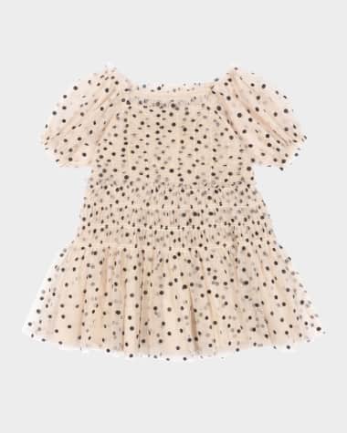 Konges Slojd Girl's Charlene Polka Dot Tulle Dress, Size 18M-10