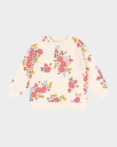 Konges Slojd Girl's Loupy Lou Floral-Print Sweatshirt, Size 18M-10