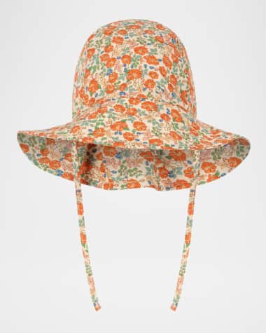 Konges Slojd Girl's Verbena Floral-Print Sun Hat, Size 3M-8