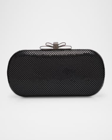 Whiting & Davis Marilyn Bow Mesh Minaudiere