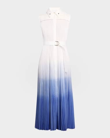 Acler Northella Sleeveless Pleated Midi Dress