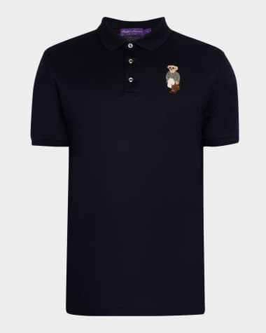 Ralph Lauren Purple Label Men's Custom Slim Bear Polo Shirt