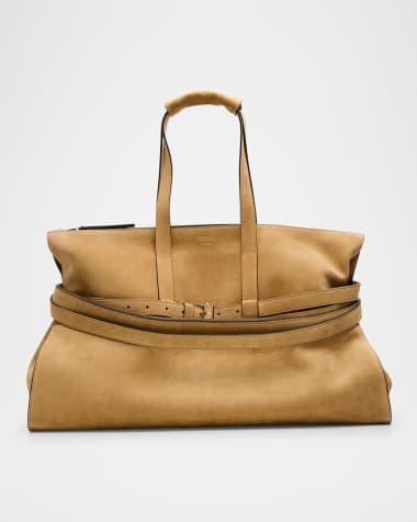 Moschino Men's Suede Tote Bag