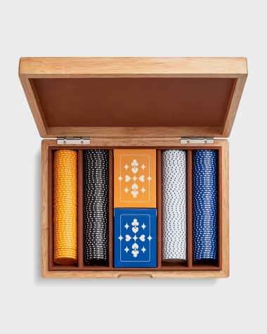 Shinola Lacquered Wood Poker Set
