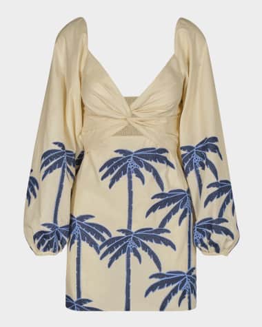 Johanna Ortiz The Power of the Sea Embroidered Mini Dress