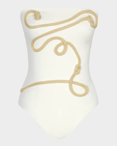 Johanna Ortiz Palmy Texture One-Piece Swimsuit