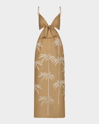 Johanna Ortiz Sea Swirl Ankle-Length Dress