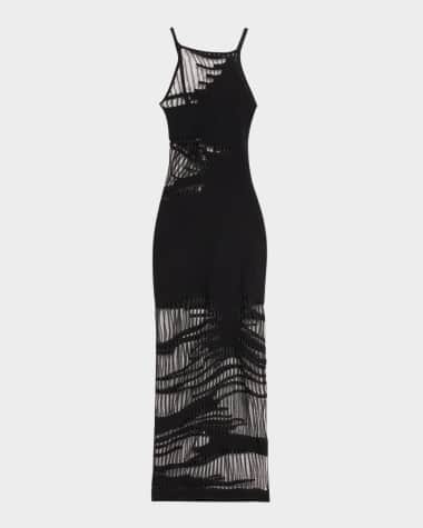 Cult Gaia Nodin Open-Knit Coverup