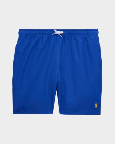 Ralph Lauren Childrenswear Boy's Recycled Polyester Traveler Swim Shorts, Size S-XL
