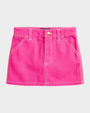 Ralph Lauren Childrenswear Girl's Short Cotton Canvas Skirt, Size 3-6X
