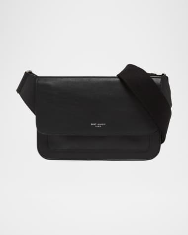 Saint Laurent Men's New Line Leather Belt Bag