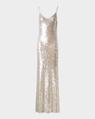 Akris Sleeveless Sequin Gown