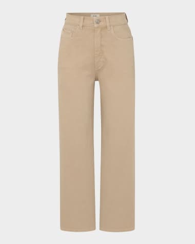 DL1961 Hepburn Wide-Leg High-Rise Ankle Jeans