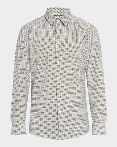 BOSS Men's Hank Grid-Print Dress Shirt
