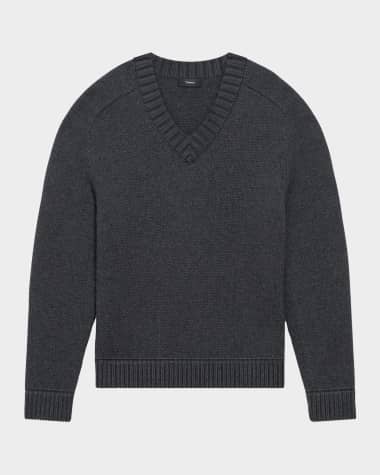Theory Men's Wool-Cashmere V-Neck Sweater