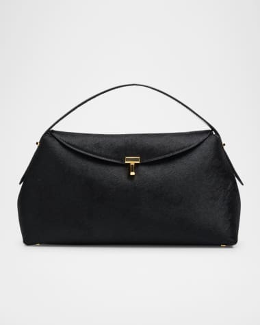 Toteme T Lock Horsehair Top-Handle Bag