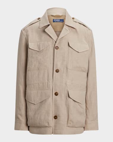 Polo Ralph Lauren Men's Linen Herringbone Field Jacket