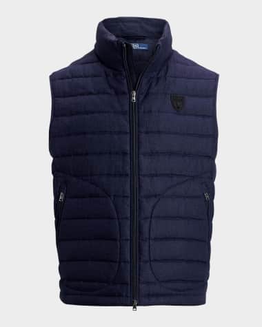 Polo Ralph Lauren Men's Quilted Linen Down Vest