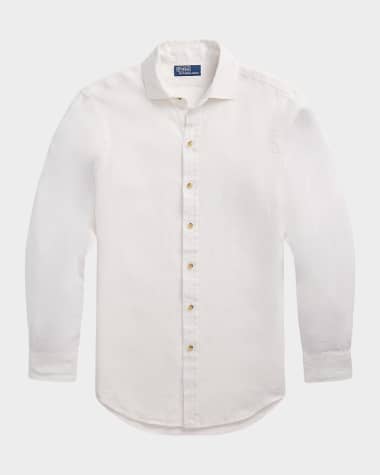 Polo Ralph Lauren Men's Classic-Fit Linen Casual Button-Down Shirt