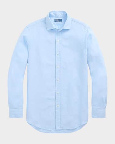 Polo Ralph Lauren Men's Classic-Fit Linen Casual Button-Down Shirt