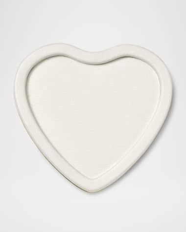 AERIN Piero Leather Heart Tray