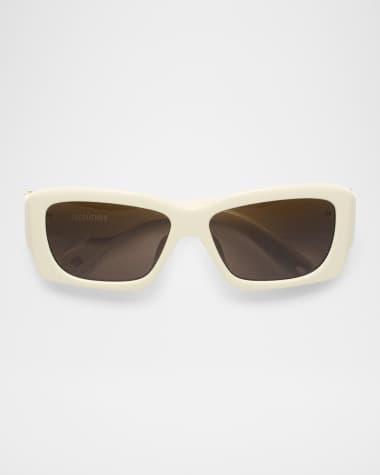 Jacquemus Croisière Rectangle Acetate Sunglasses