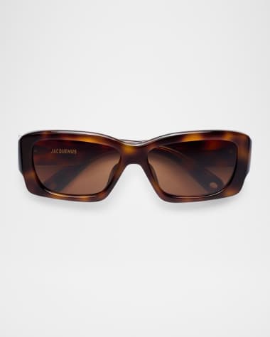 Jacquemus Croisière Rectangle Acetate Sunglasses
