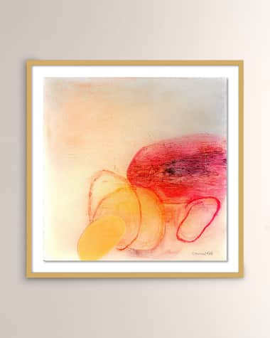 Four Hands "Abstract In Pink I" Framed Giclee by Lisa Krannichfeld