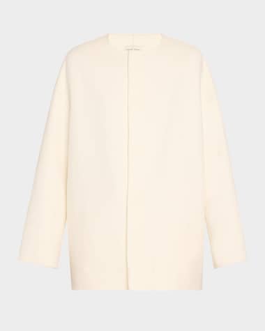 Loulou Studio Gio Short Wool-Cashmere Coat