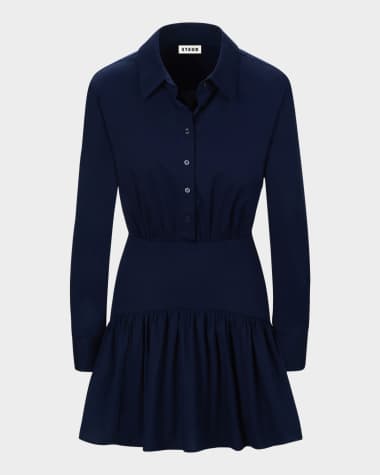 STAUD Rocco Mini Shirtdress