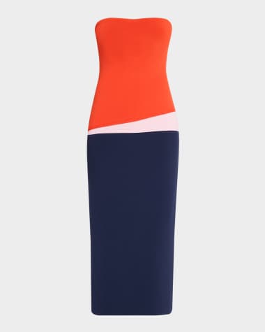 STAUD La Sirena Midi Dress