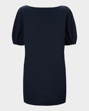STAUD Didi Boat-Neck Mini Dress