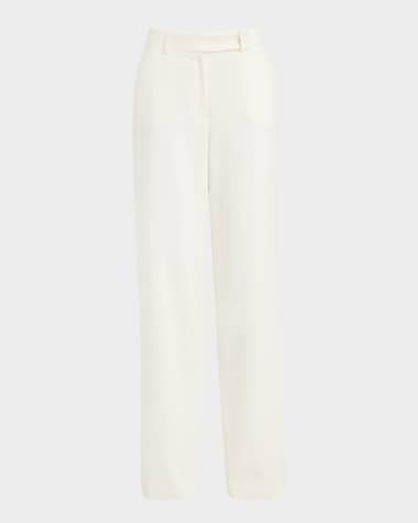 Kiton Wide-Leg Crepe Pants