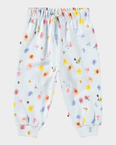 Molo Girl's Simeon Floral-Print Sweatpants, Size 6M-2