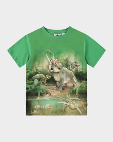 Molo Boy's Riley Dinosaur Graphic T-Shirt, Size 3-7