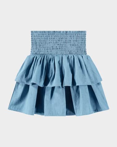 Molo Girl's Bonita Ruffle Skirt, Size 7-14