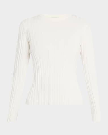Loulou Studio Elsa Rib Long-Sleeve Top