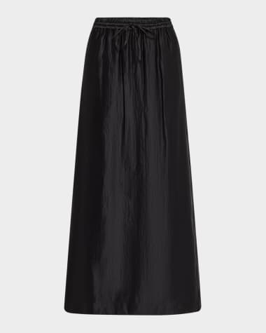 Loulou Studio Liam Elastic Waistband Long Skirt