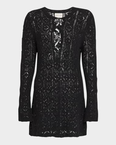 Loulou Studio Evan Lace Stitch Dress