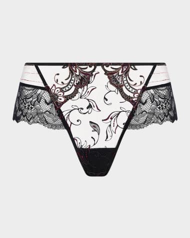 Lise Charmel Charme Secret Embroidered Lace Boyshorts