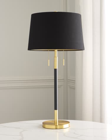 Couture Lamps 2-Light Metal Table Lamp, 33"