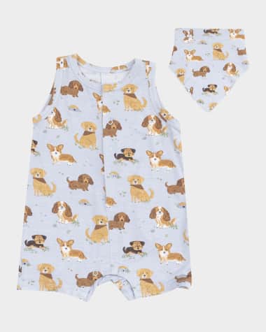 Angel Dear Boy's Best Friends Dog Playsuit, Size 3M-24M