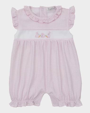 Kissy Kissy Girl's Baby Bunny Patch Playsuit, Size 3M-18M