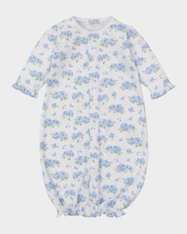 Kissy Kissy Girl's Heavenly Hydrangeas Convertible Gown, Size Newborn-S