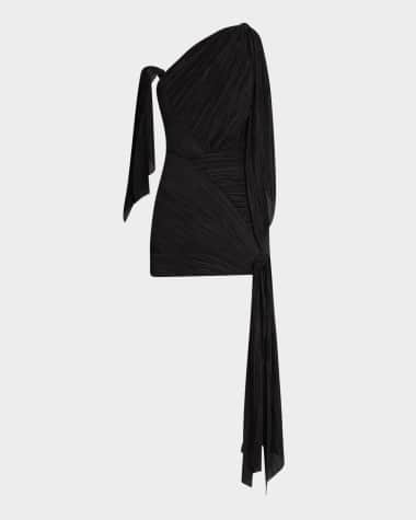 Cult Gaia Wonder Asymmetric Draped Mini Dress