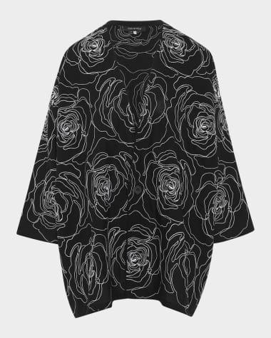 Eskandar Wide A-Line V-Neck Jacket (Long Length)