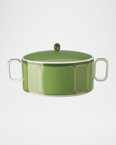 SWAROVSKI Signum Serving Bowl with Lid and Handles, 57 oz.
