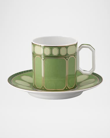 SWAROVSKI Signum 6 oz. Coffee Cup and Saucer