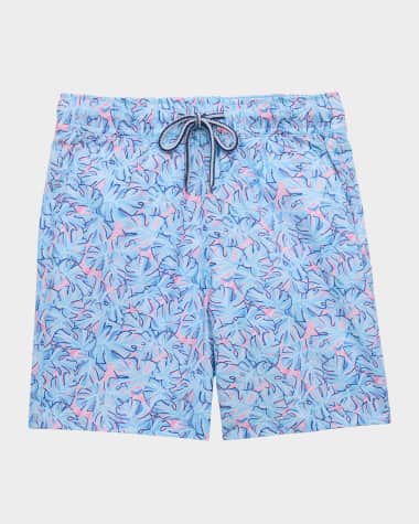 Peter Millar Boy's Summer Shade Swim Trunks, Size XS-XL